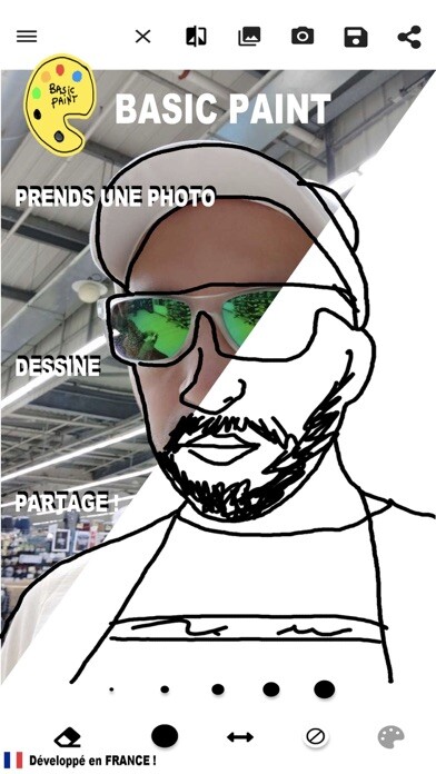 Emulate iPhone app BASIC PAINT using MyAndroid