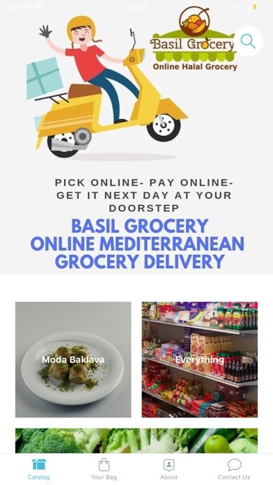 Emulate iPhone app Basil Grocery using MyAndroid Emulate iPhone app Basil Grocery using MyAndroid