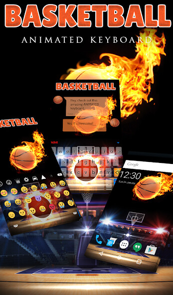 Run android online APK Basketball Animated Keyboard from MyAndroid or emulate Basketball Animated Keyboard using MyAndroid