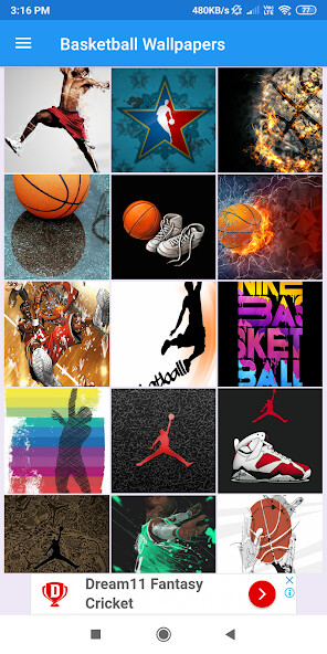 Run android online APK Basketball HD Wallpapers from MyAndroid or emulate Basketball HD Wallpapers using MyAndroid