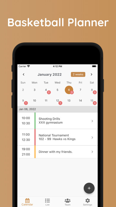 Emulate iPhone app Basketball Schedule Planner using MyAndroid Emulate iPhone app Basketball Schedule Planner using MyAndroid