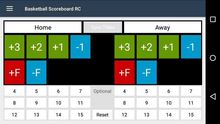 Emulate Android APK Basketball Scoreboard Remote Control Emulate Android APK Basketball Scoreboard Remote Control