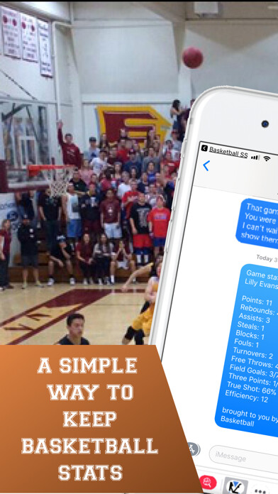 Emulate iPhone app Basketball Simple Stats Keeper using MyAndroid