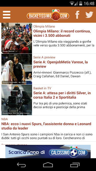 Run android online APK Basketissimo from MyAndroid or emulate Basketissimo using MyAndroid
