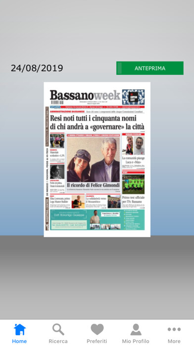 Emulate iPhone app Bassano week using MyAndroid