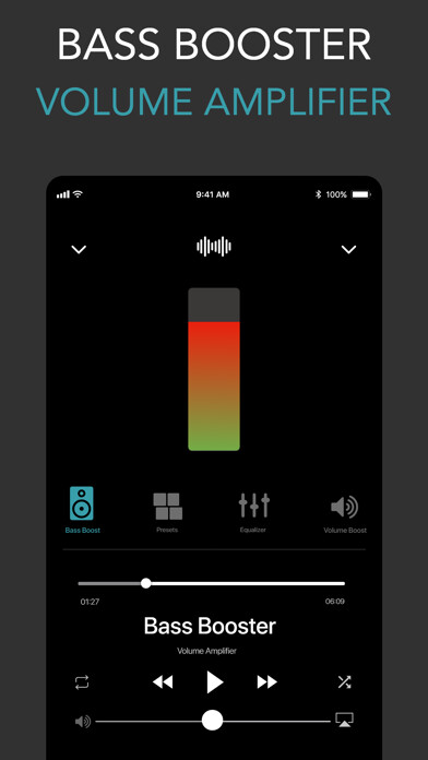 Emulate iPhone app Bass Booster 3D + Volume Boost using MyAndroid