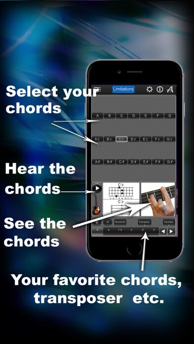 Emulate iPhone app Bass Chords Lite LR using MyAndroid Emulate iPhone app Bass Chords Lite LR using MyAndroid