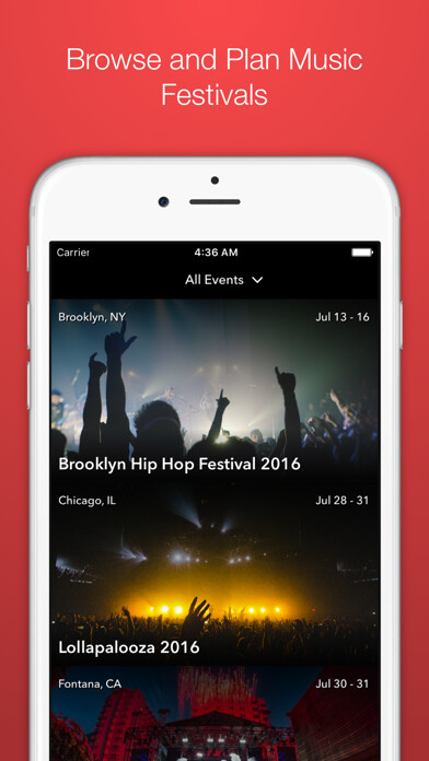 Emulate iPhone app bassline - music festival planner using MyAndroid Emulate iPhone app bassline - music festival planner using MyAndroid