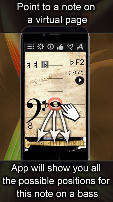 Emulate iPhone app Bass Notes Finder using MyAndroid Emulate iPhone app Bass Notes Finder using MyAndroid