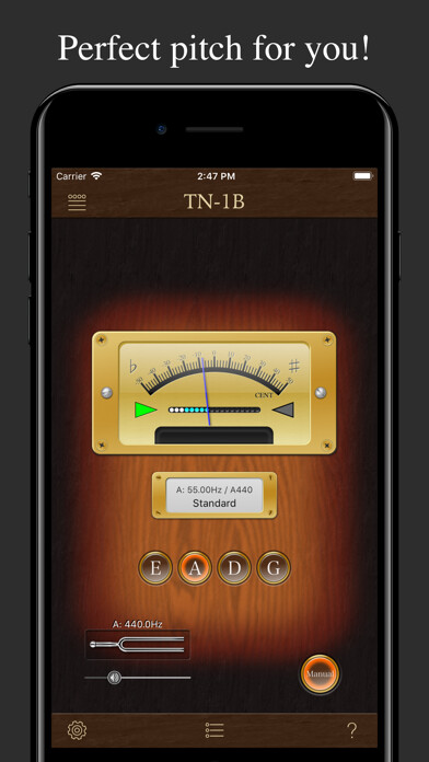 Emulate iPhone app Bass Tuner TN-1B using MyAndroid Emulate iPhone app Bass Tuner TN-1B using MyAndroid