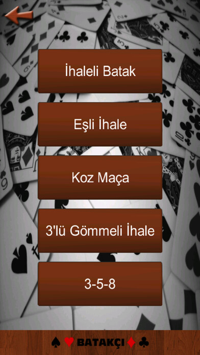 Emulate iPhone app Batak Batakçı using MyAndroid