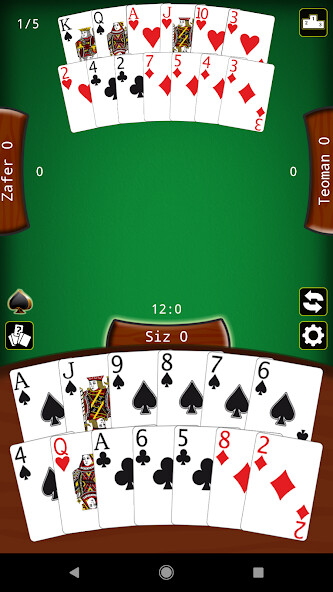 Emulate iPhone app Batak Master ?nternetsiz Batak using MyAndroid
