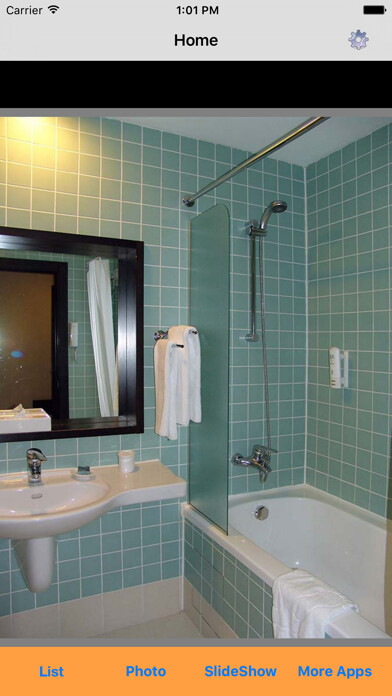 Emulate iPhone app Bathroom Decoration Designs using MyAndroid