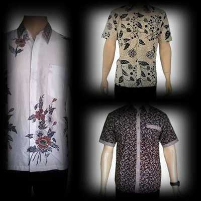 Emulate Android APK Batik Shirt Men Short Sleeve Emulate Android APK Batik Shirt Men Short Sleeve