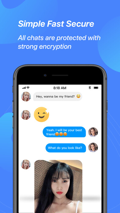 Emulate iPhone app Bat Messenger - Anonymous chat using MyAndroid