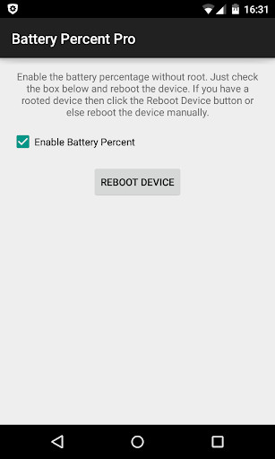 Emulate Android APK Battery Percent Pro