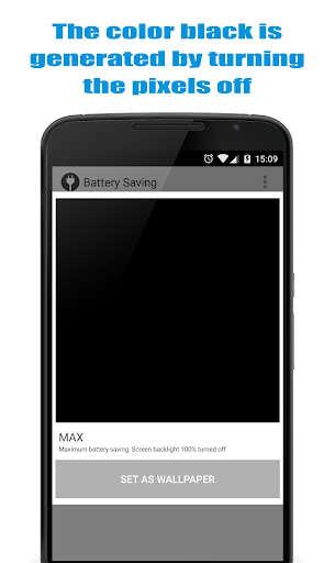 Emulate Battery Saving Wallpapers from MyAndroid or run Battery Saving Wallpapers using MyAndroid