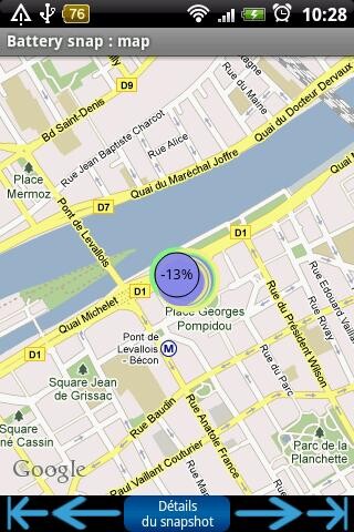 Run android online APK BatterySnap location from MyAndroid or emulate BatterySnap location using MyAndroid