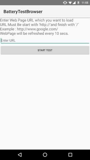 Emulate Android APK Battery Tester