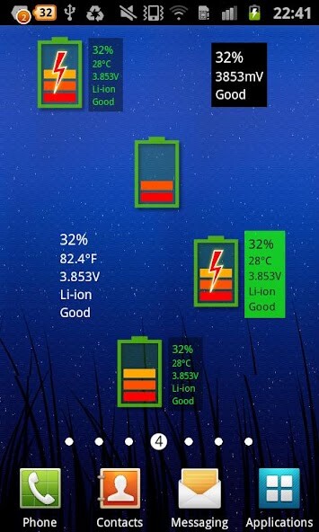 Emulate Android APK Battery Widget 2D Emulate Android APK Battery Widget 2D