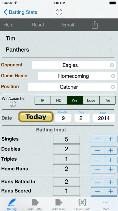 Emulate iPhone app Batting Tracker : Baseball Stats for Players using MyAndroid Emulate iPhone app Batting Tracker : Baseball Stats for Players using MyAndroid