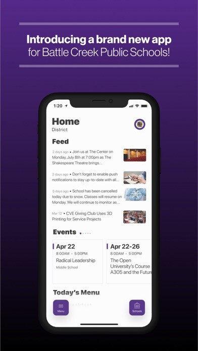 Emulate iPhone app Battle Creek Public Schools NE using MyAndroid Emulate iPhone app Battle Creek Public Schools NE using MyAndroid