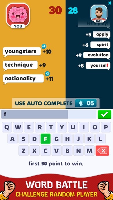 Emulate iPhone app Battle Text - Chat Word Battle using MyAndroid Emulate iPhone app Battle Text - Chat Word Battle using MyAndroid