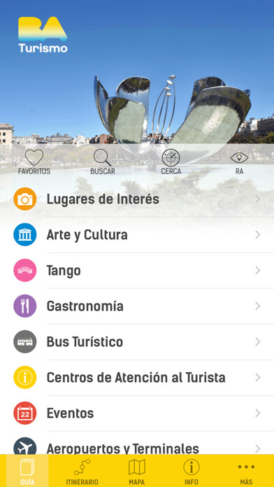 Emulate iPhone app BA Turismo using MyAndroid