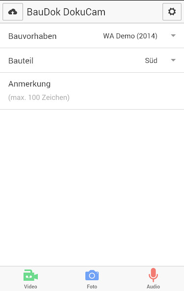 Run android online APK BauDok® DokuCam from MyAndroid or emulate BauDok® DokuCam using MyAndroid Run android online APK BauDok® DokuCam from MyAndroid or emulate BauDok® DokuCam using MyAndroid