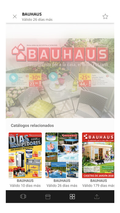 Emulate iPhone app BAUHAUS - Catálogos y folletos using MyAndroid Emulate iPhone app BAUHAUS - Catálogos y folletos using MyAndroid