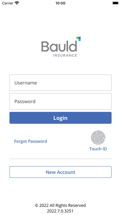 Emulate iPhone app Bauld Insurance using MyAndroid