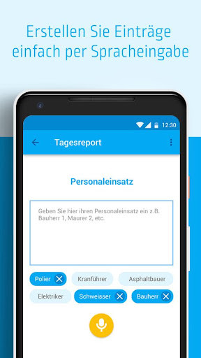 Run android online APK Bautagebuch durch Spracheingabe from MyAndroid or emulate Bautagebuch durch Spracheingabe using MyAndroid