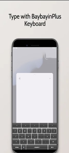Emulate iPhone app BaybayinPlus Keyboard using MyAndroid