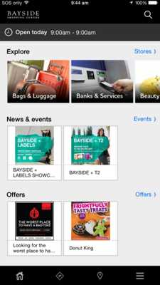 Emulate Android APK Bayside Shopping Centre