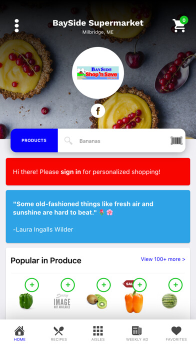 Emulate iPhone app BaySide Supermarket using MyAndroid Emulate iPhone app BaySide Supermarket using MyAndroid