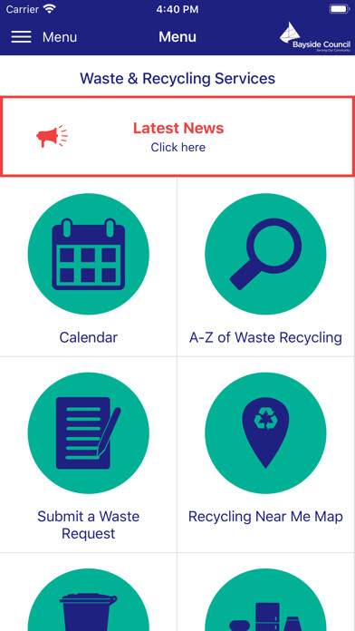 Emulate iPhone app Bayside Waste Services using MyAndroid Emulate iPhone app Bayside Waste Services using MyAndroid