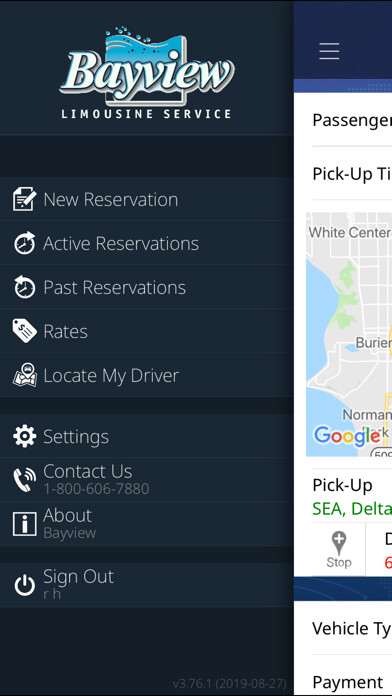 Emulate iPhone app Bayview Limousine using MyAndroid Emulate iPhone app Bayview Limousine using MyAndroid