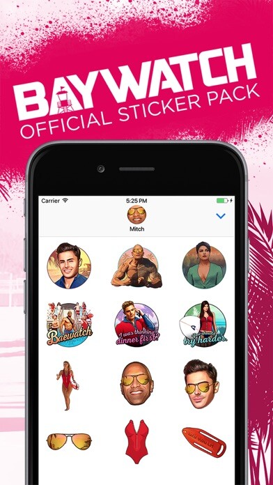 Emulate iPhone app Baywatch Stickers using MyAndroid Emulate iPhone app Baywatch Stickers using MyAndroid