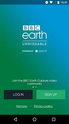 Emulate Android APK BBC Earth Capture