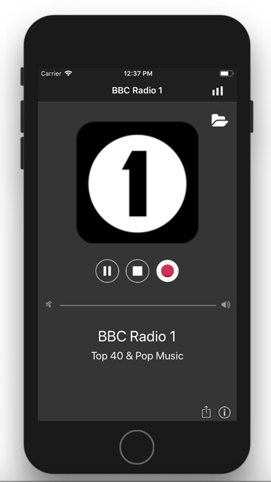 Emulate iPhone app BBC Radio One - Pop Music using MyAndroid Emulate iPhone app BBC Radio One - Pop Music using MyAndroid