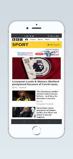 Run android online APK BBC Sports Updates Live from MyAndroid or emulate BBC Sports Updates Live using MyAndroid