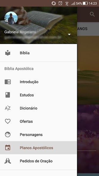 Emulate iPhone app Bíblia Apostólica using MyAndroid