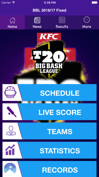 Emulate iPhone app BBL T20 2016/2017 Fixtures,Schedule,Live Score using MyAndroid Emulate iPhone app BBL T20 2016/2017 Fixtures,Schedule,Live Score using MyAndroid