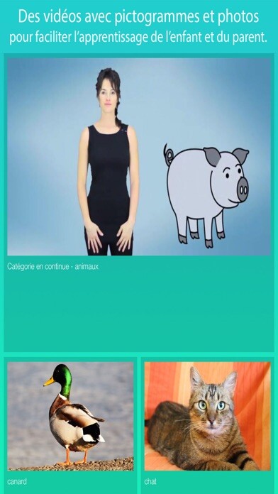 Emulate iPhone app Bébé Signe-langage des signes using MyAndroid