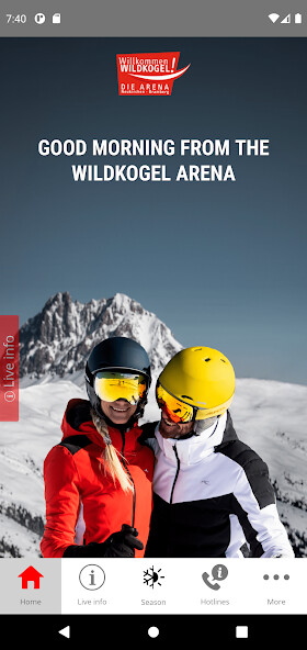 Emulate iPhone app BB Wildkogel using MyAndroid