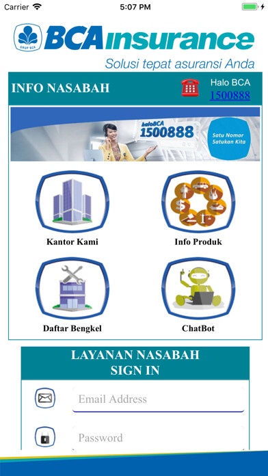 Emulate iPhone app BCAinsurance Mobile using MyAndroid Emulate iPhone app BCAinsurance Mobile using MyAndroid