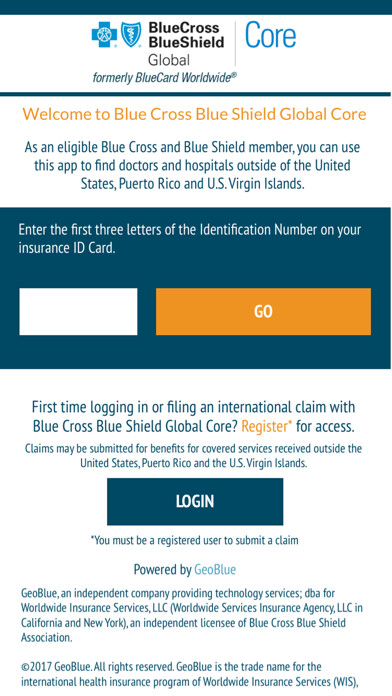 Emulate iPhone app BCBS Global Core using MyAndroid