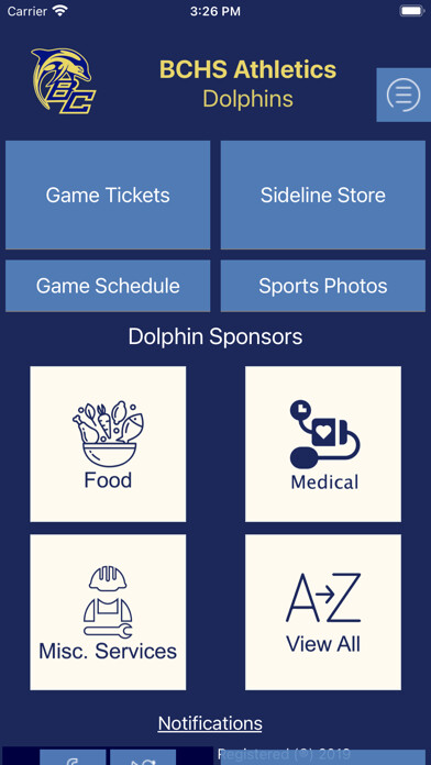Emulate iPhone app BCHS Athletics using MyAndroid Emulate iPhone app BCHS Athletics using MyAndroid