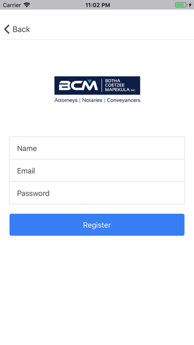 Emulate iPhone app BCM Inc. using MyAndroid