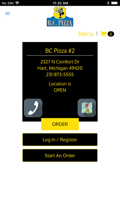 Emulate iPhone app B.C. Pizza using MyAndroid Emulate iPhone app B.C. Pizza using MyAndroid